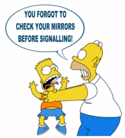 Homer strangling Bart