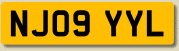 Licence Plate - NJ09 YYL
