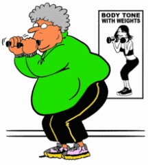 Weight Loss Programme Cartoon