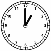 Clock - one hour