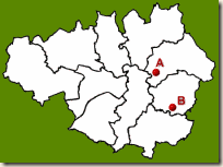 Greater Manchester - with Failsworth and Hyde highlighted