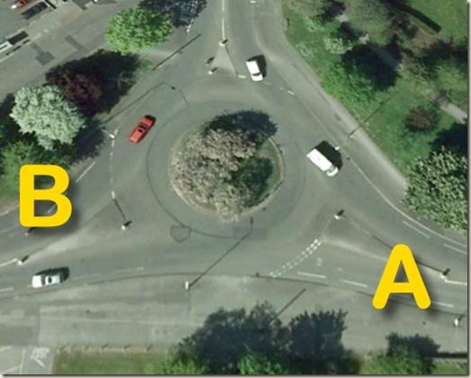 Historical roundabout on Soutchurch Drive/Farnborough Road