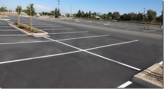 Empty parking bays
