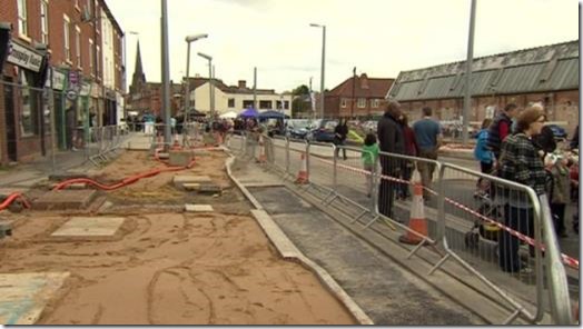 Tram works still incomplete in spite of party