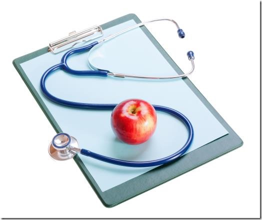 Doctor's clipboard and stethoscope