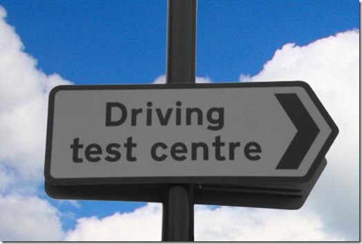Test Centre Sign