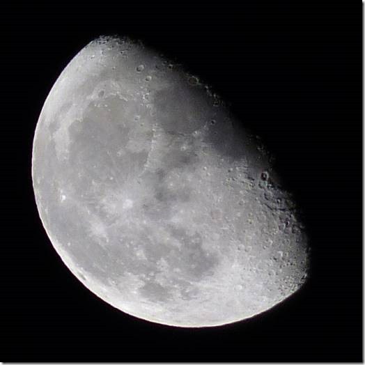 The moon as it appeared on 3 October 2015