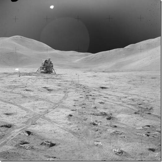 Apollo 15 moon surface photo