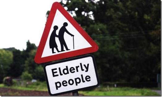 Elderly People road sign