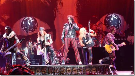 Alice Cooper and his band
