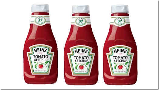Heinz Ketchup bottles