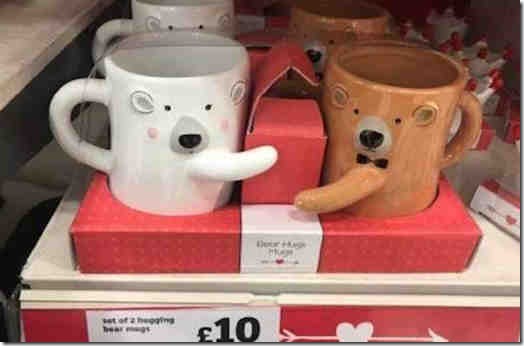 Sainsbury's Hugging Bear Mugs