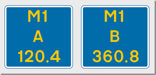 Driver Location Signs
