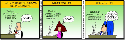 Dilbert scam cartoon